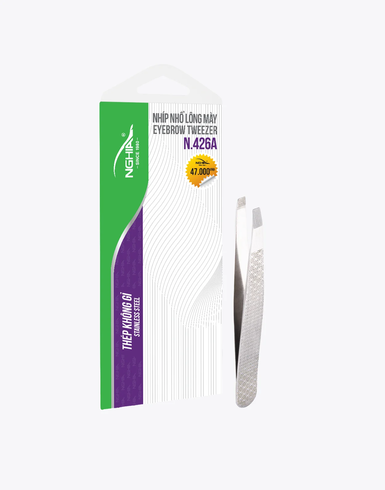 Nhíp hoa văn Kềm Nghĩa đồng tiền N.426A