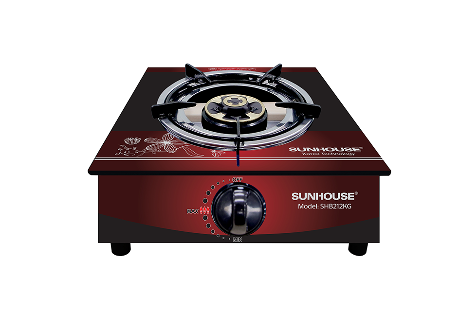 Bếp gas đơn dương kính Sunhouse SHB212KG