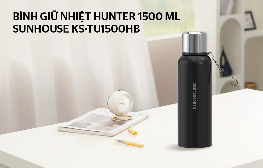 Bình giữ nhiệt Hunter 1500ml Sunhouse KS-TU1500HB