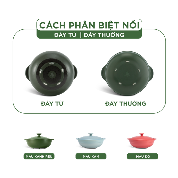 Nồi dưỡng sinh sứ Minh Long Healthycook Luna (Nồi cạn) 1.0 L + nắp (CK)