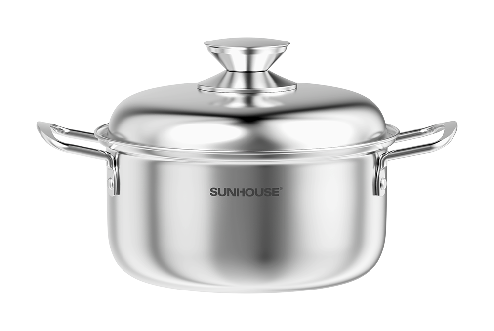 Bộ nồi inox 1 đáy Sunhouse SH224