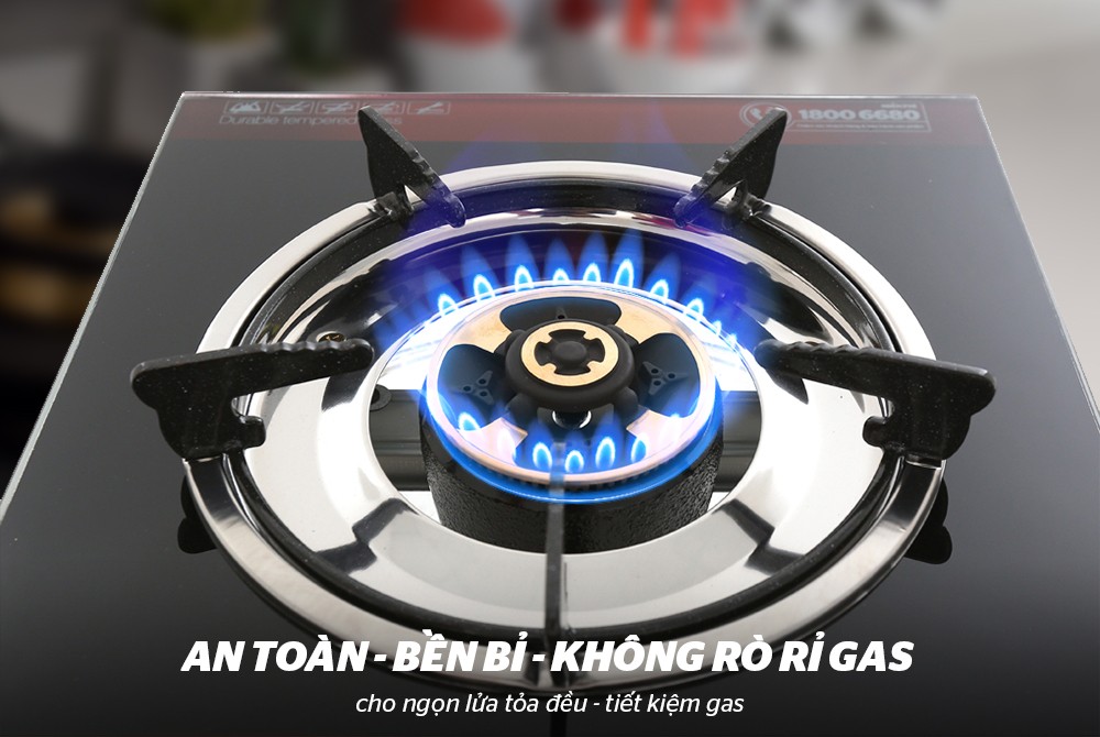 Bếp gas đơn dương kính Sunhouse SHB212KG