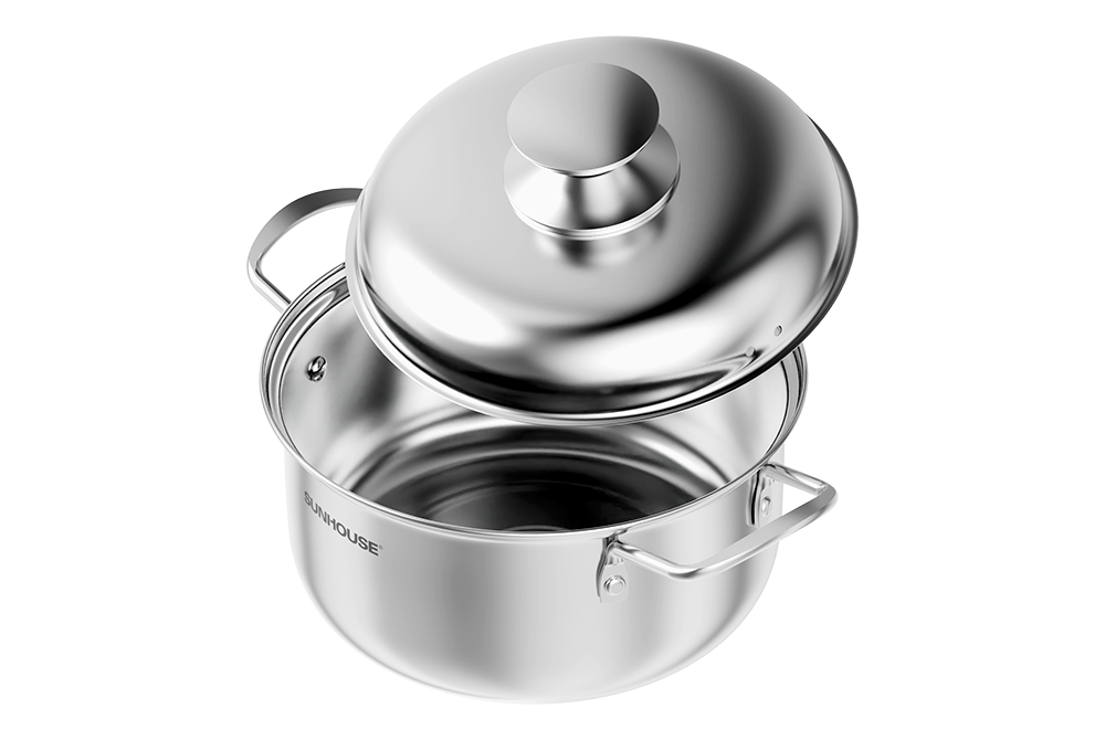 Bộ nồi inox 1 đáy Sunhouse SH224