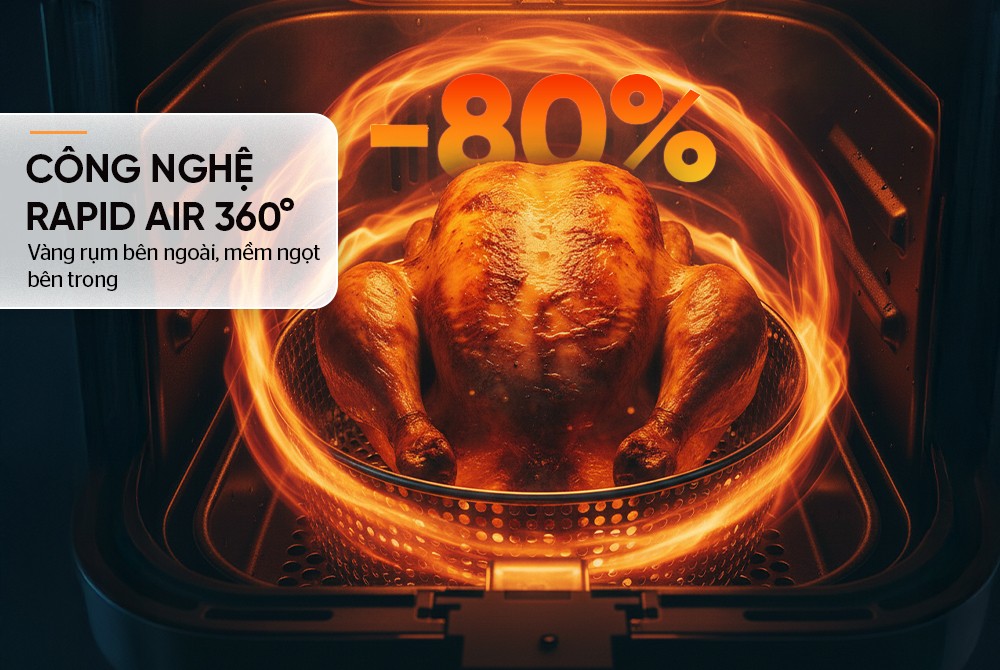 Nồi chiên không dầu 6.5L Sunhouse SHD4083