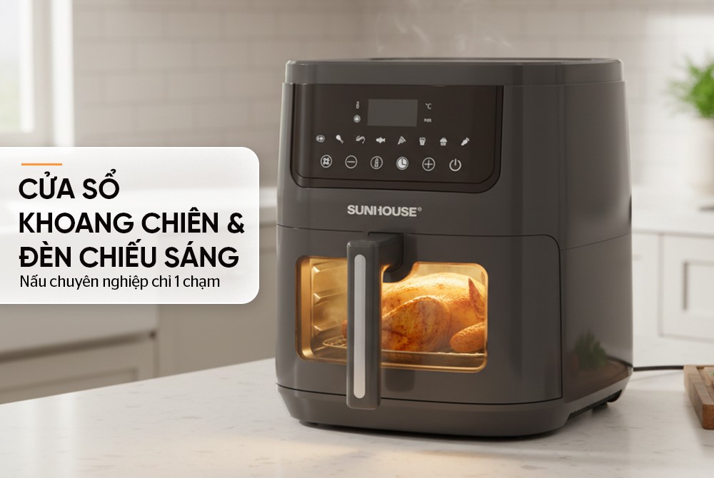 Nồi chiên không dầu 6.5L Sunhouse SHD4083