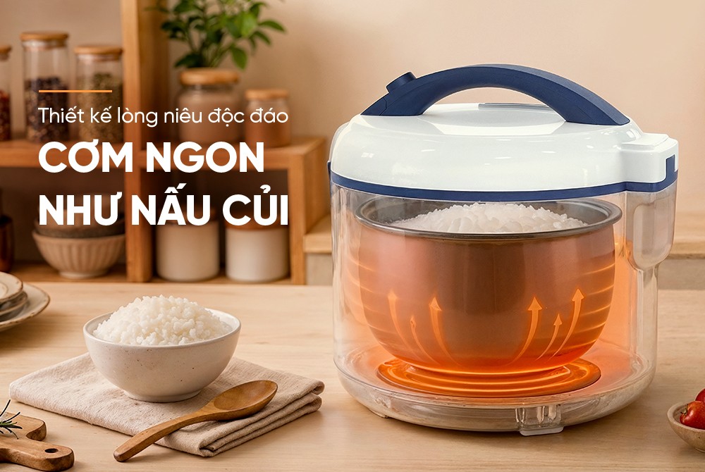 Nồi cơm điện 1.2L Sunhouse SHD8215