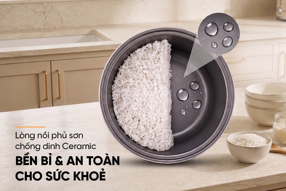 Nồi cơm điện 1.2L Sunhouse SHD8215