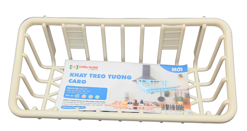 Khay treo tường caro nhựa Châu Hưng 001