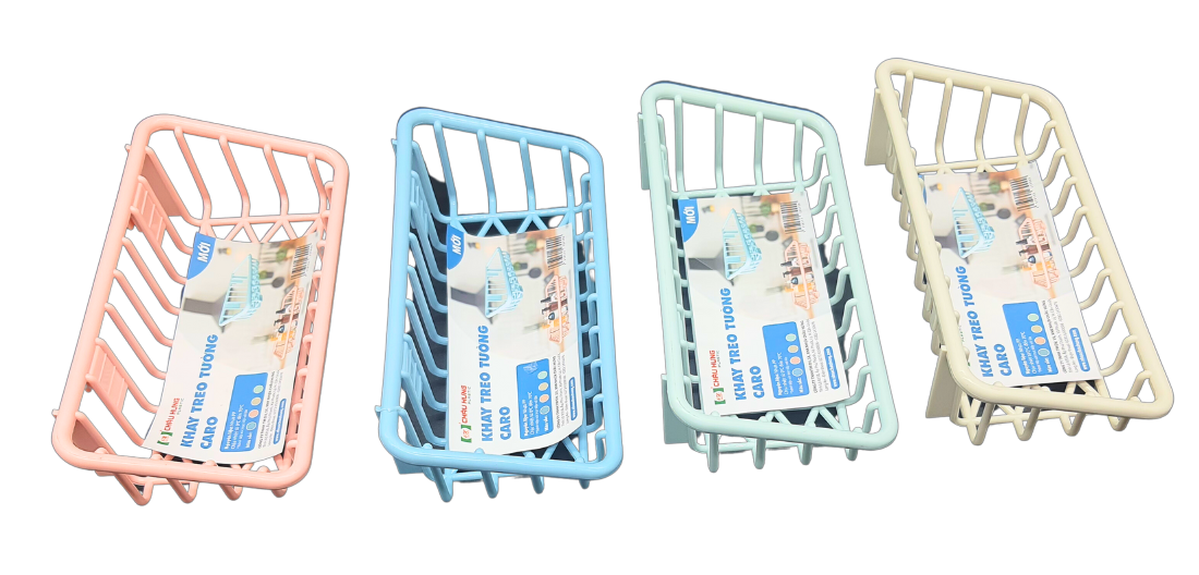 Khay treo tường caro nhựa Châu Hưng 001