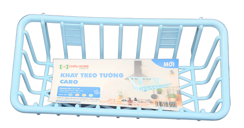 Khay treo tường caro nhựa Châu Hưng 001