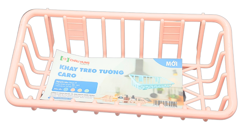 Khay treo tường caro nhựa Châu Hưng 001