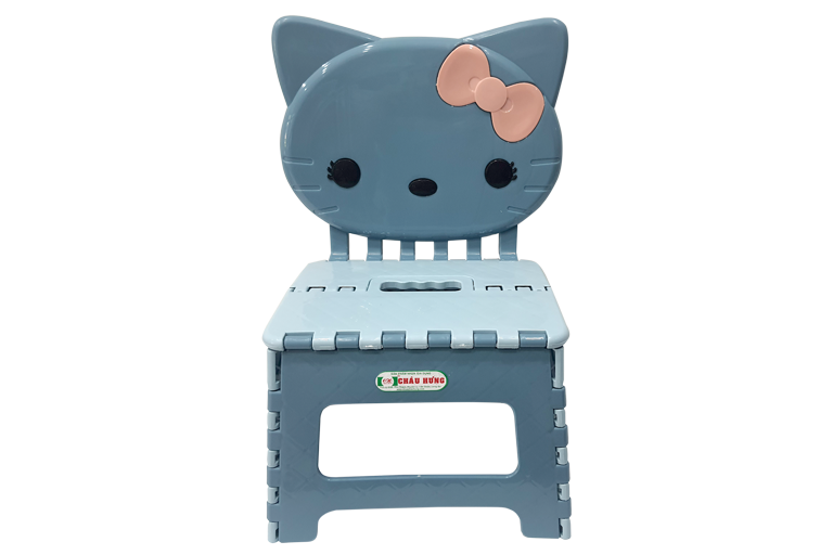 Ghế xếp Kitty nhựa Châu Hưng 002