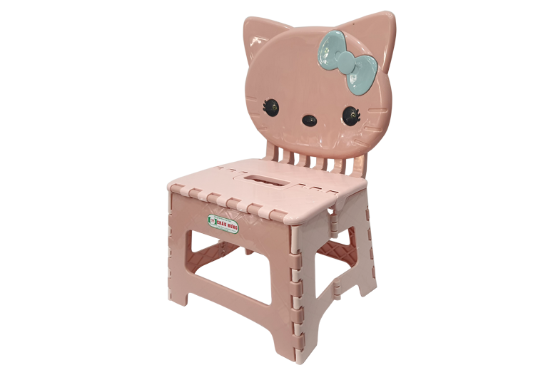 Ghế xếp Kitty nhựa Châu Hưng 002