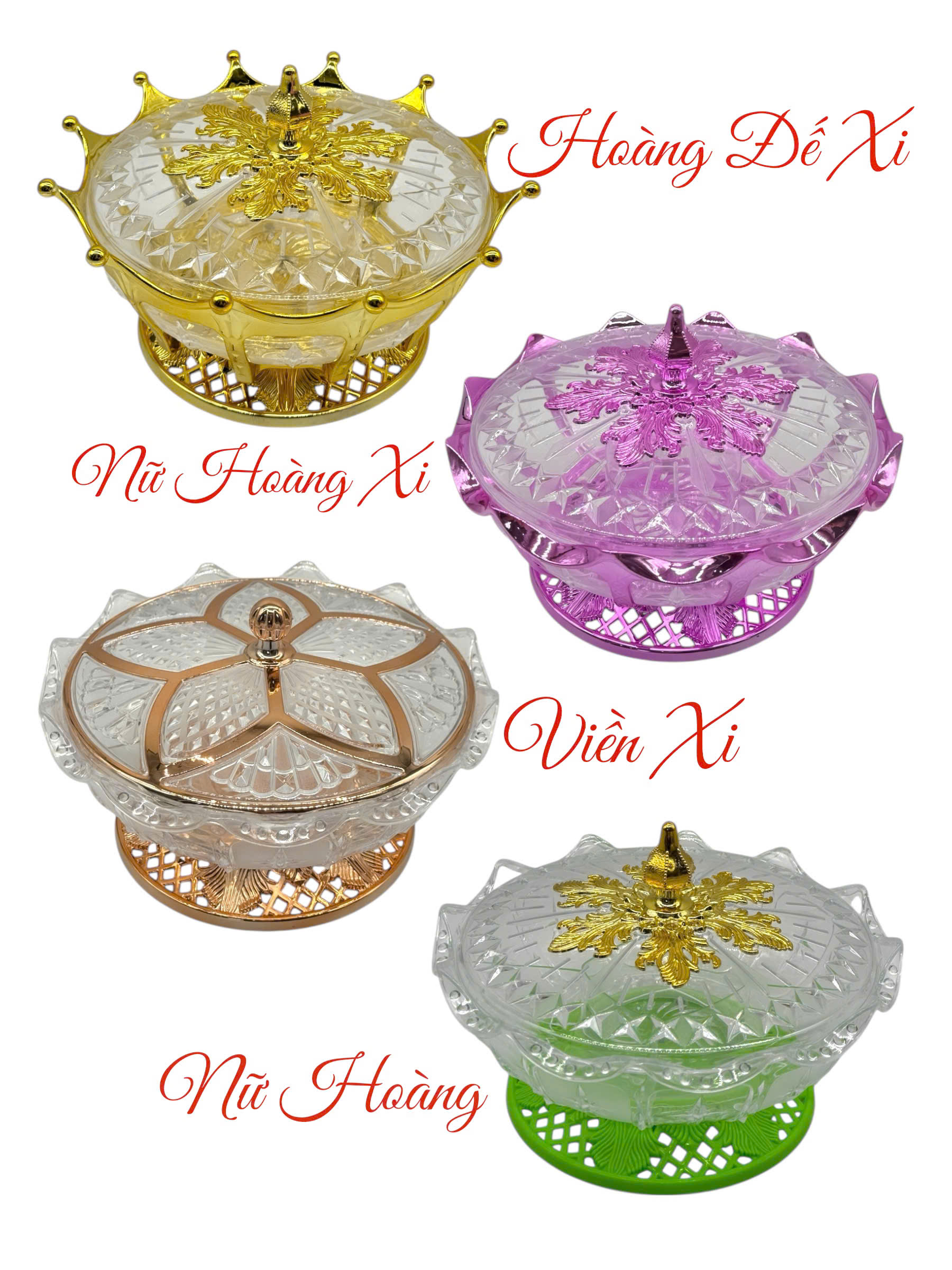 Hộp mứt nữ hoàng lớn nhựa Châu Hưng