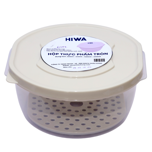 Hộp thực phẩm tròn nhựa Châu Hưng 650ml 041