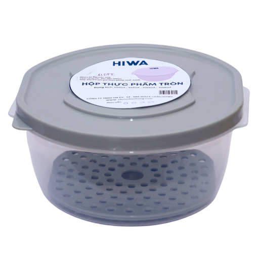 Hộp thực phẩm tròn nhựa Châu Hưng 650ml 041