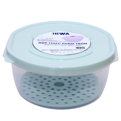 Hộp thực phẩm tròn nhựa Châu Hưng 650ml 041