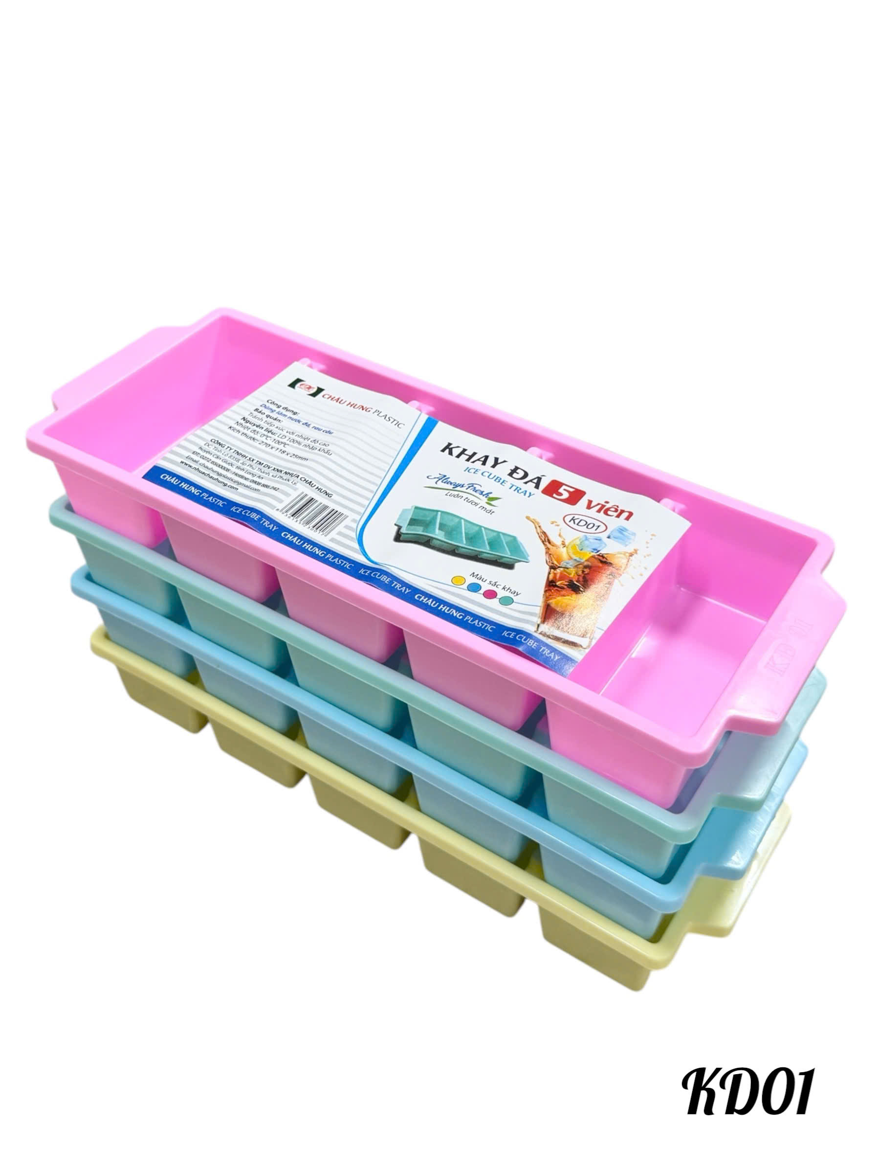 Vỉ đá nhựa Châu Hưng 5 viên
