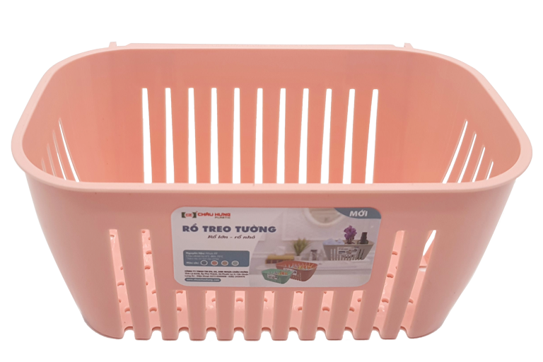 Rổ treo tường nhỏ nhựa Châu Hưng RTT001