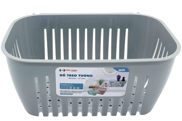 Rổ treo tường nhỏ nhựa Châu Hưng RTT001