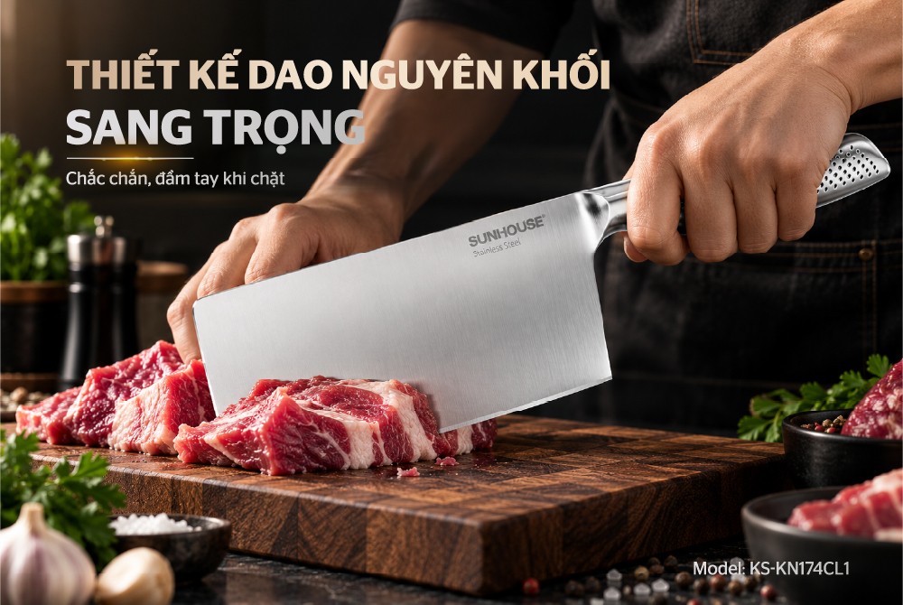 Dao chặt nguyên khối Sunhouse Healthy KS-KN174CL1