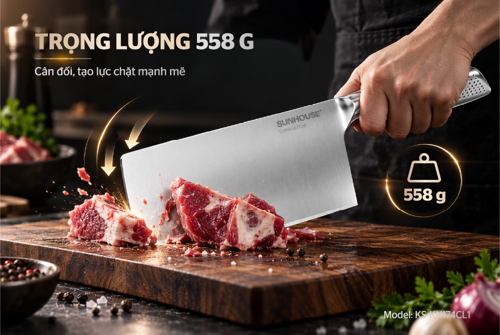 Dao chặt nguyên khối Sunhouse Healthy KS-KN174CL1