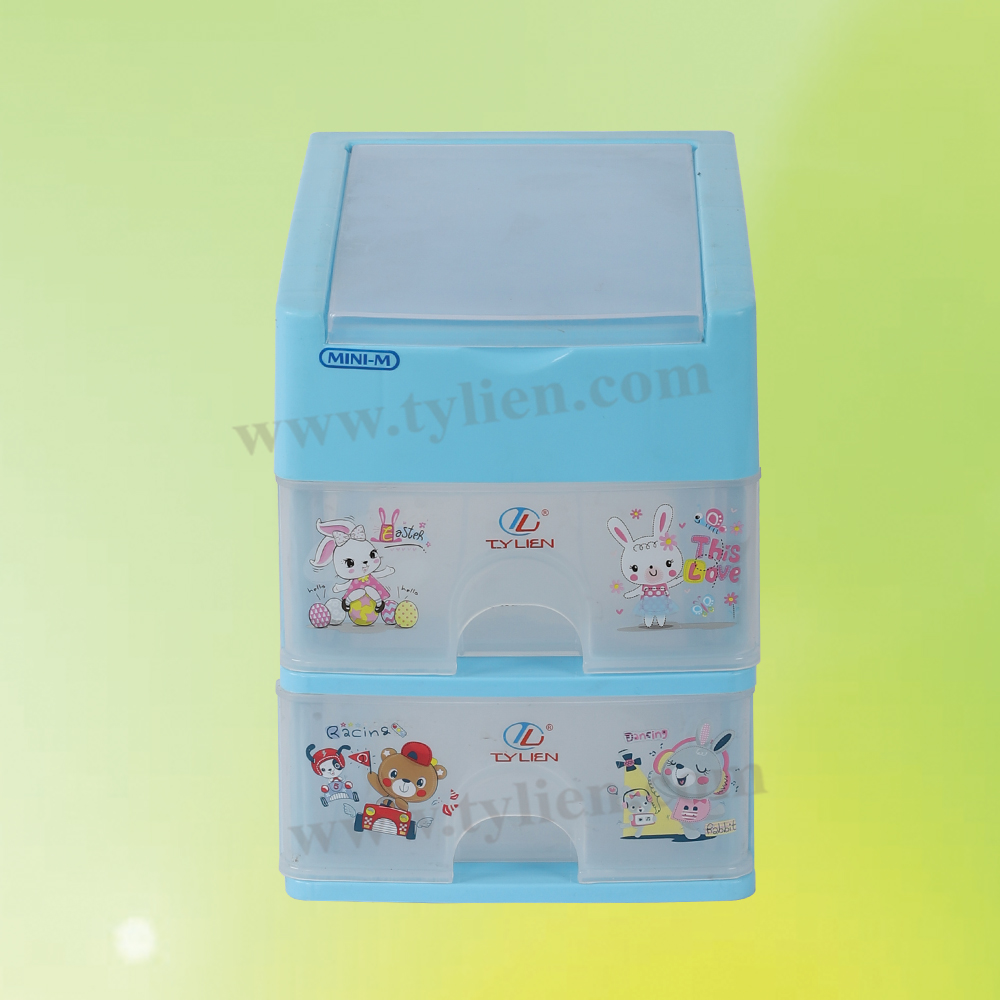 Tủ Nhựa Mini M Trắng Trong 3 Ngăn nhựa Tý Liên No.0724