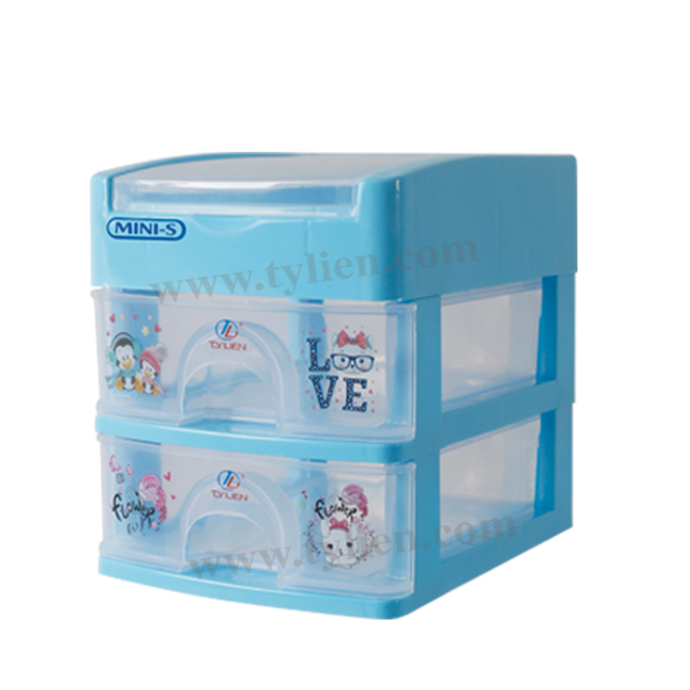 Tủ Nhựa Mini S Trắng Trong 3 Ngăn nhựa Tý Liên No.0723