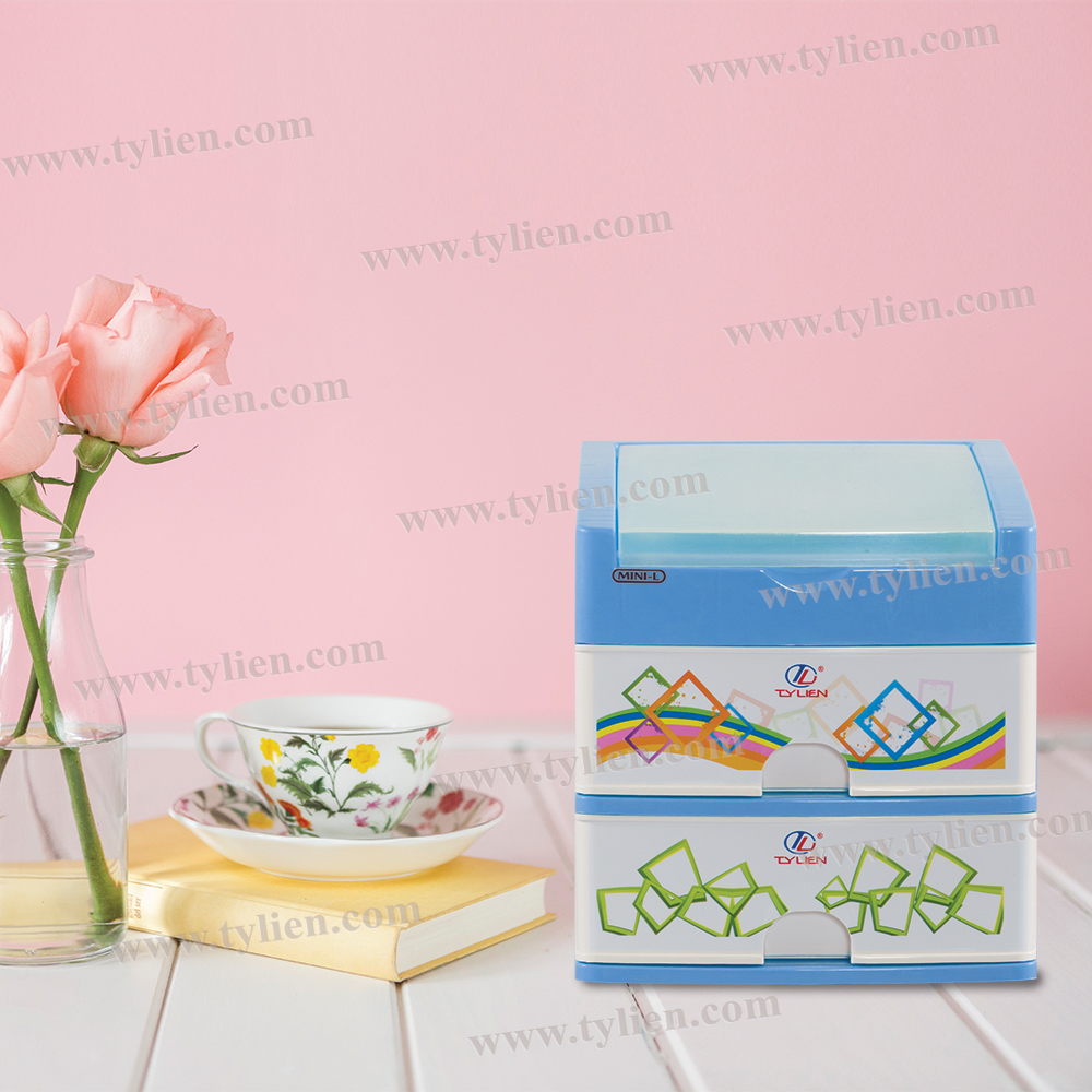 Tủ Nhựa Mini L Trắng Sữa 3 Ngăn nhựa Tý Liên No.0725