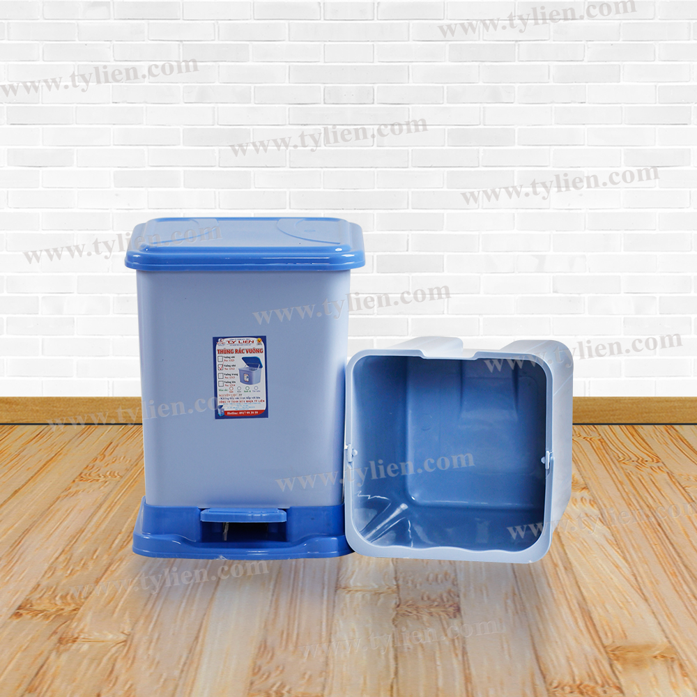 Thùng Rác Vuông Kiểu Trung nhựa Tý Liên No.1313K