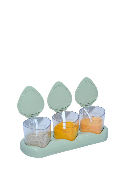 Hũ đựng gia vị khay 3 nhựa Châu Hưng 003