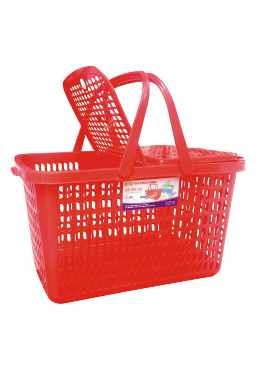 Giỏ nắp lớn nhựa Châu Hưng