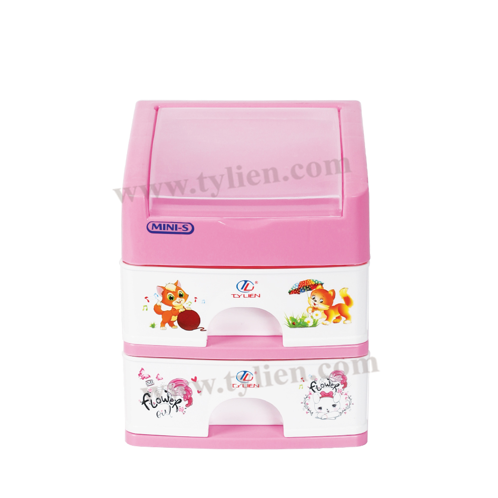 Tủ Nhựa Mini S Trắng Sữa 3 Ngăn nhựa Tý Liên No.0723