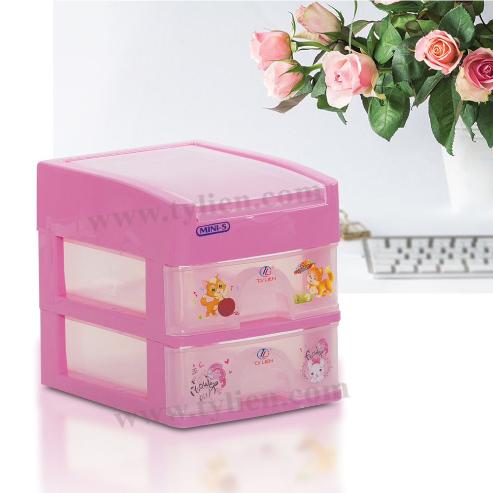 Tủ Nhựa Mini S Trắng Trong 3 Ngăn nhựa Tý Liên No.0723