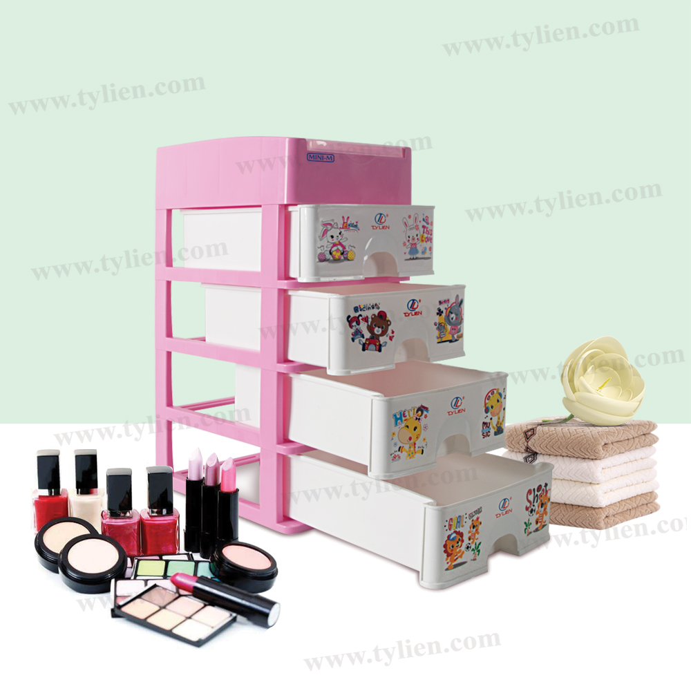 Tủ Nhựa Mini M Trắng Sữa 5 Ngăn nhựa Tý Liên No.0724