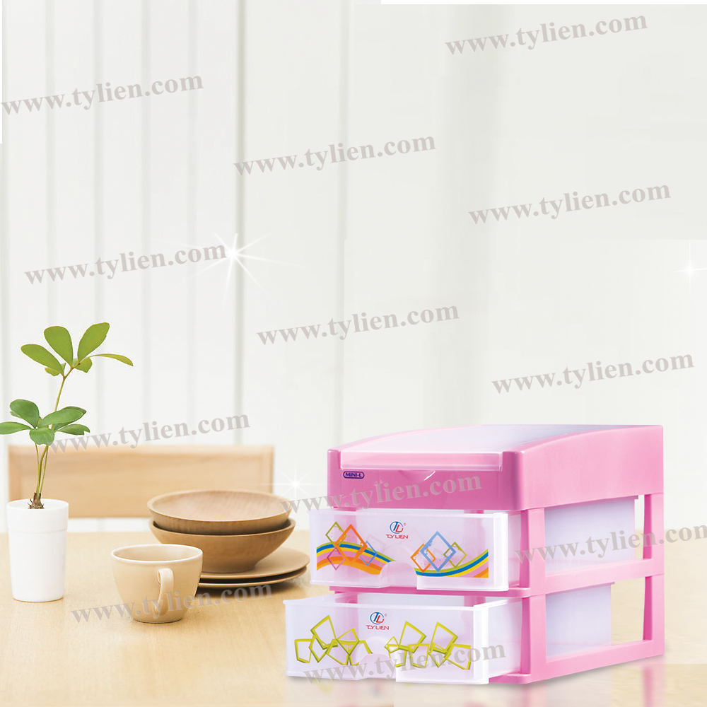 Tủ Nhựa Mini L Trắng Trong 3 Ngăn nhựa Tý Liên No.0725