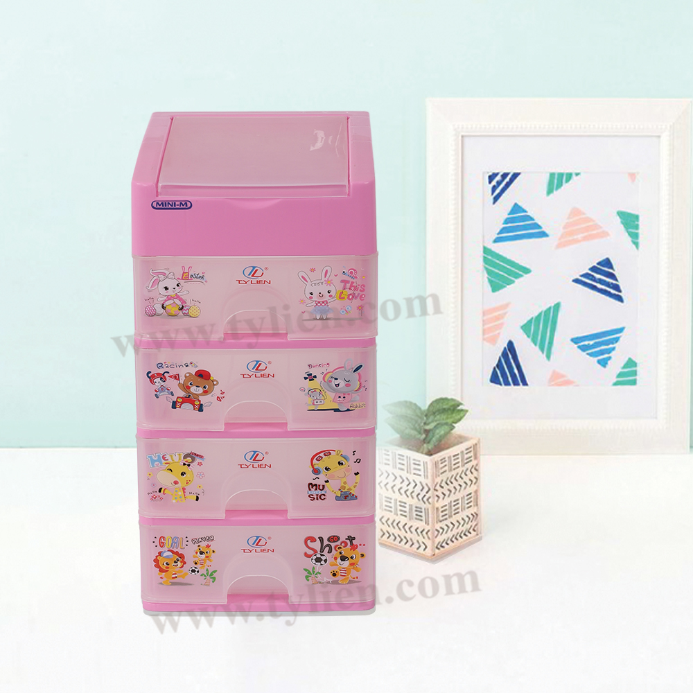 Tủ Nhựa Mini M Trắng Trong 5 Ngăn nhựa Tý Liên No.0724