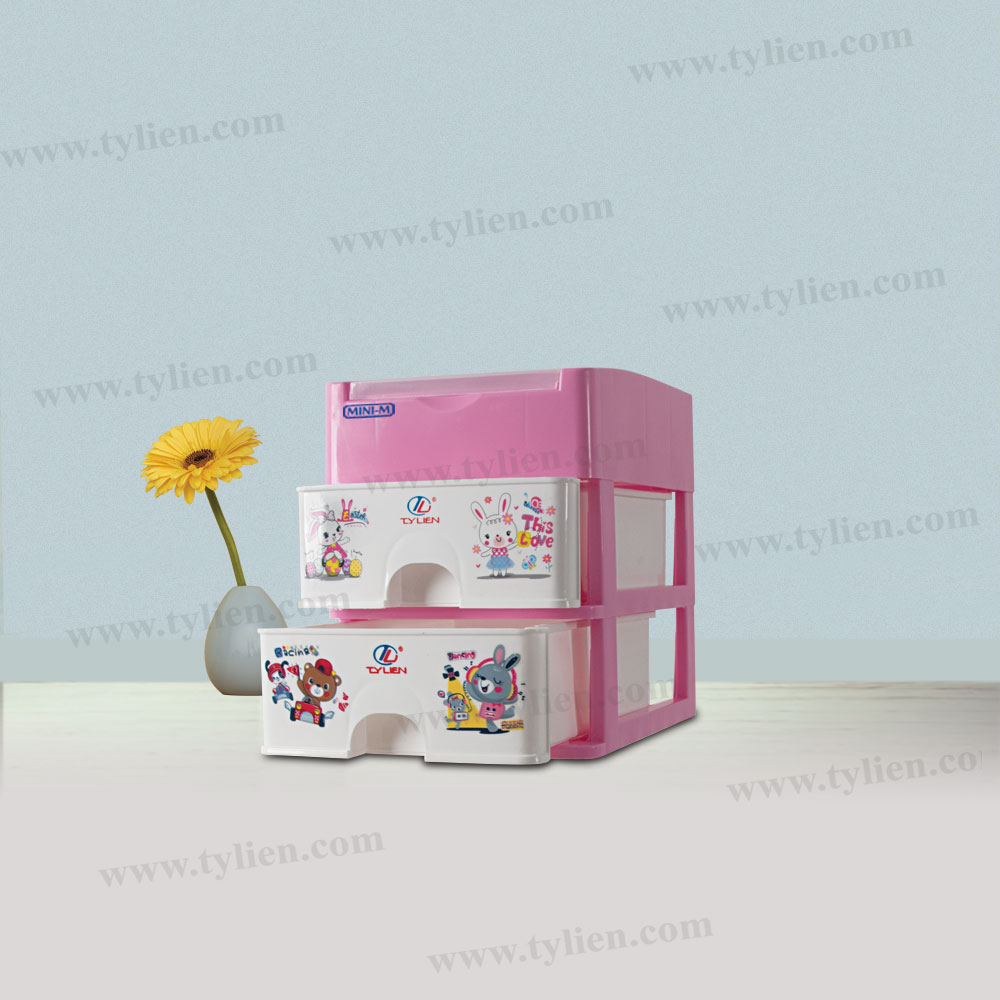 Tủ Nhựa Mini M Trắng Sữa 3 Ngăn nhựa Tý Liên No.0724