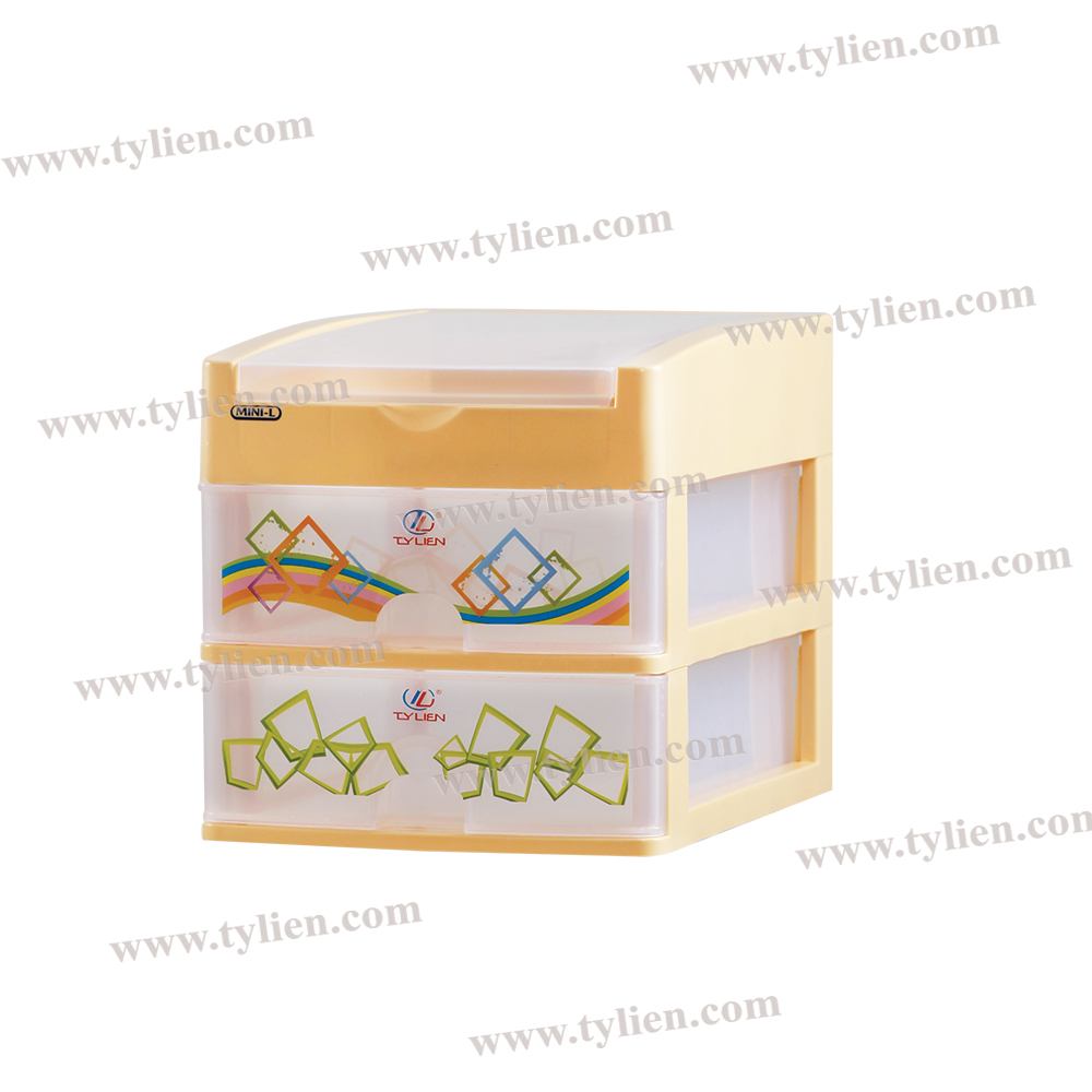 Tủ Nhựa Mini L Trắng Trong 3 Ngăn nhựa Tý Liên No.0725