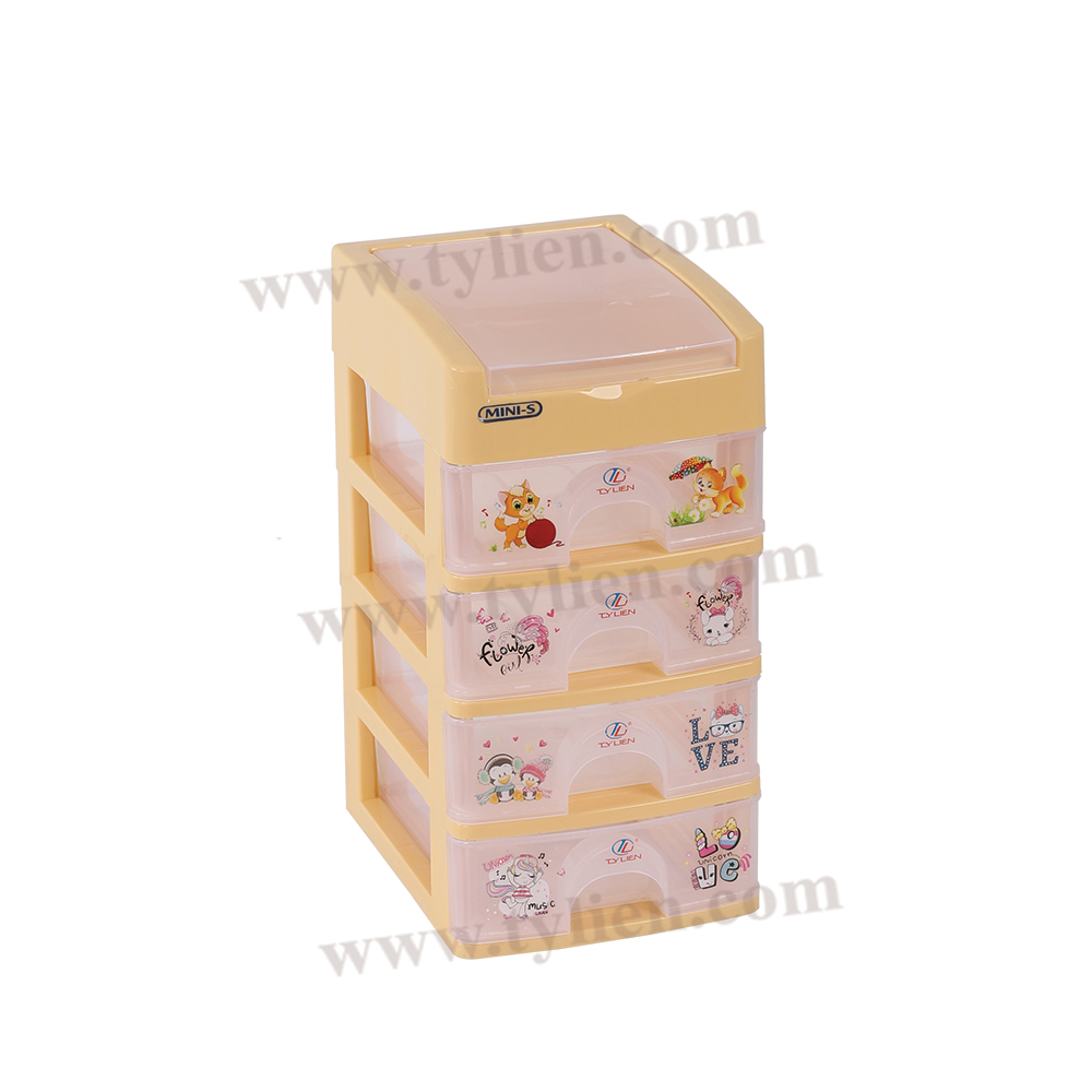 Tủ Nhựa Mini S Trắng Trong 5 Ngăn nhựa Tý Liên No.0723