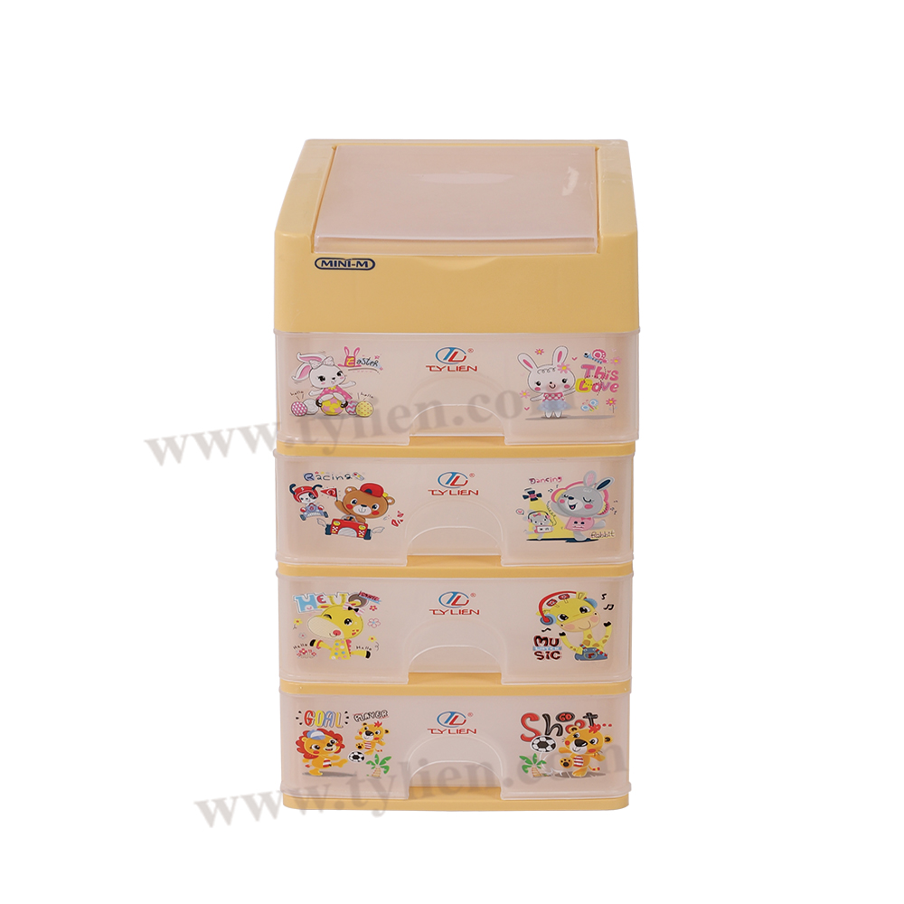 Tủ Nhựa Mini M Trắng Trong 5 Ngăn nhựa Tý Liên No.0724