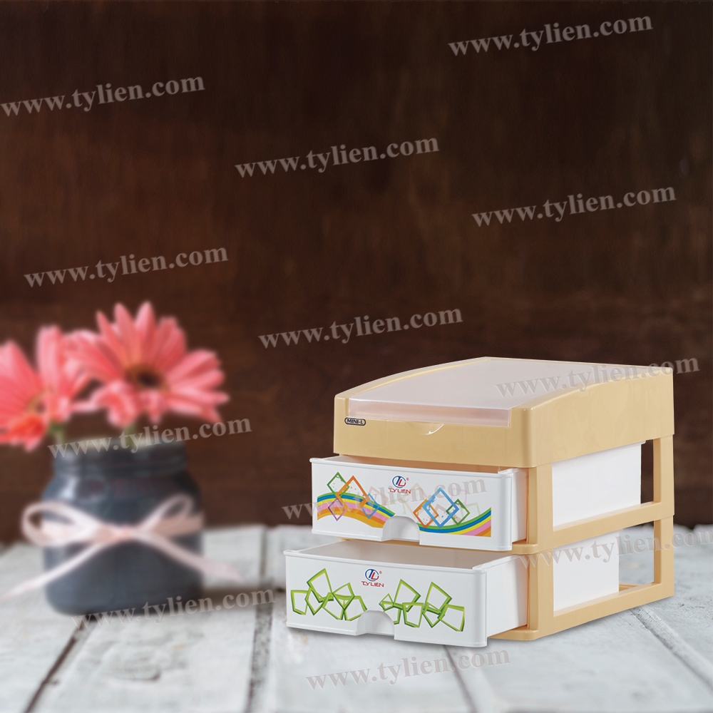 Tủ Nhựa Mini L Trắng Sữa 3 Ngăn nhựa Tý Liên No.0725