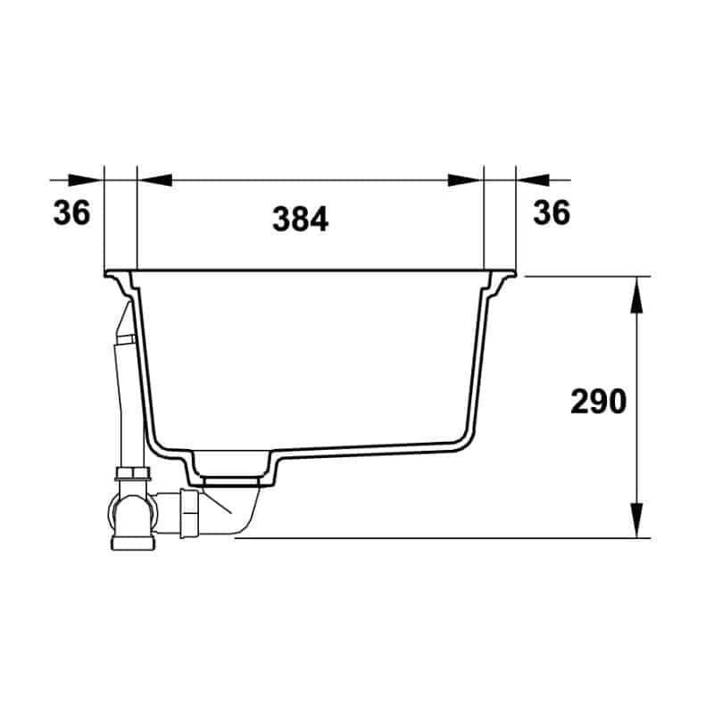 Chậu đá Hafele HS20-GEN1S80