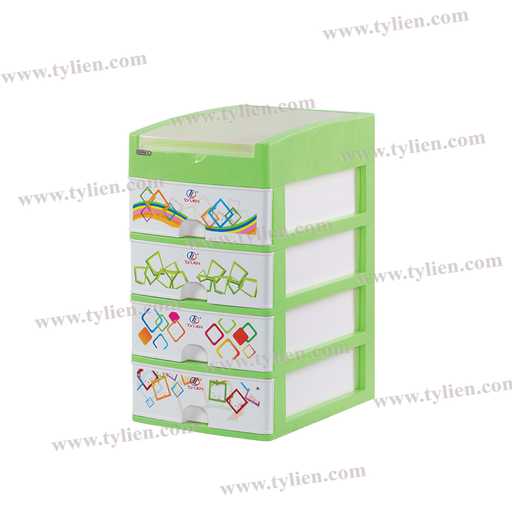 Tủ Nhựa Mini L Trắng Sữa 5 Ngăn nhựa Tý Liên No.0725