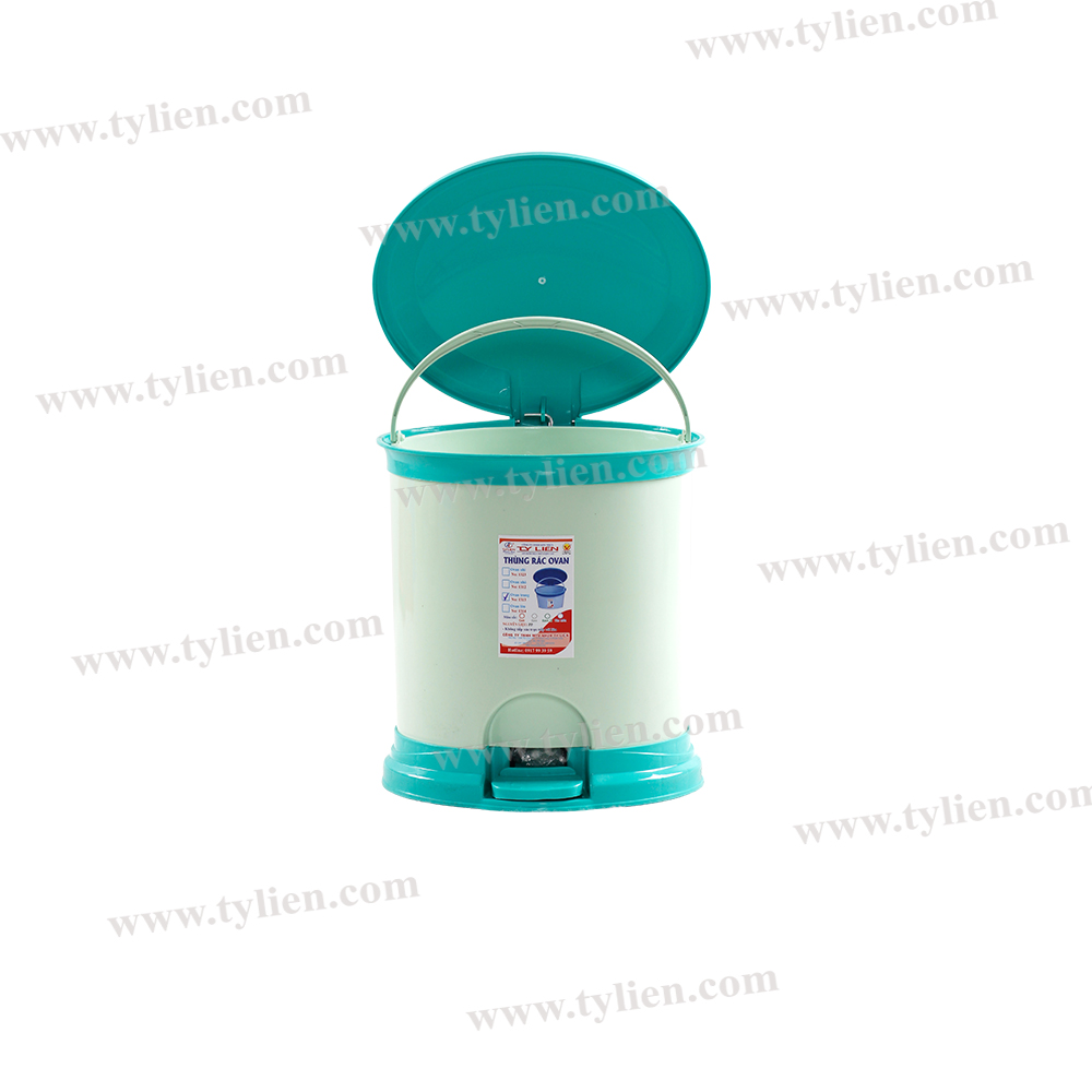 Thùng Rác Oval Kiểu Trung nhựa Tý Liên No.1310K
