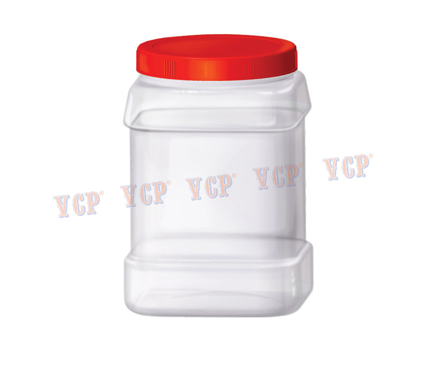 Hũ Vuông 250 nhựa Tý Liên No.V08