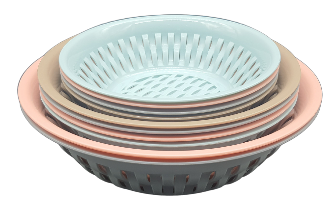 Rổ đan tròn nhựa Châu Hưng 2T4 002