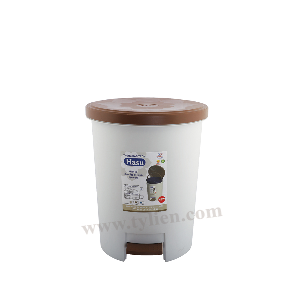 Thùng Rác Tròn Hasu Lớn nhựa Tý Liên No.1326