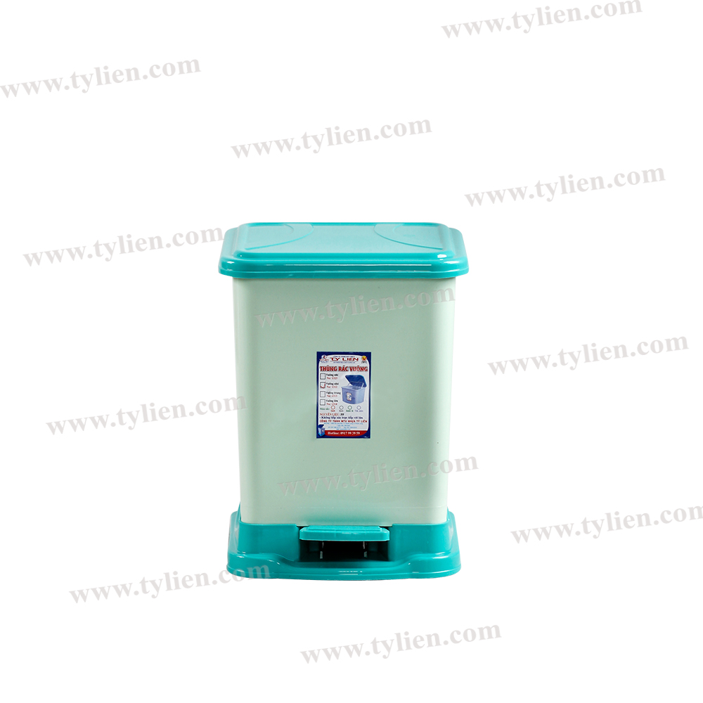 Thùng Rác Vuông Kiểu Nhỏ nhựa Tý Liên No.1312K
