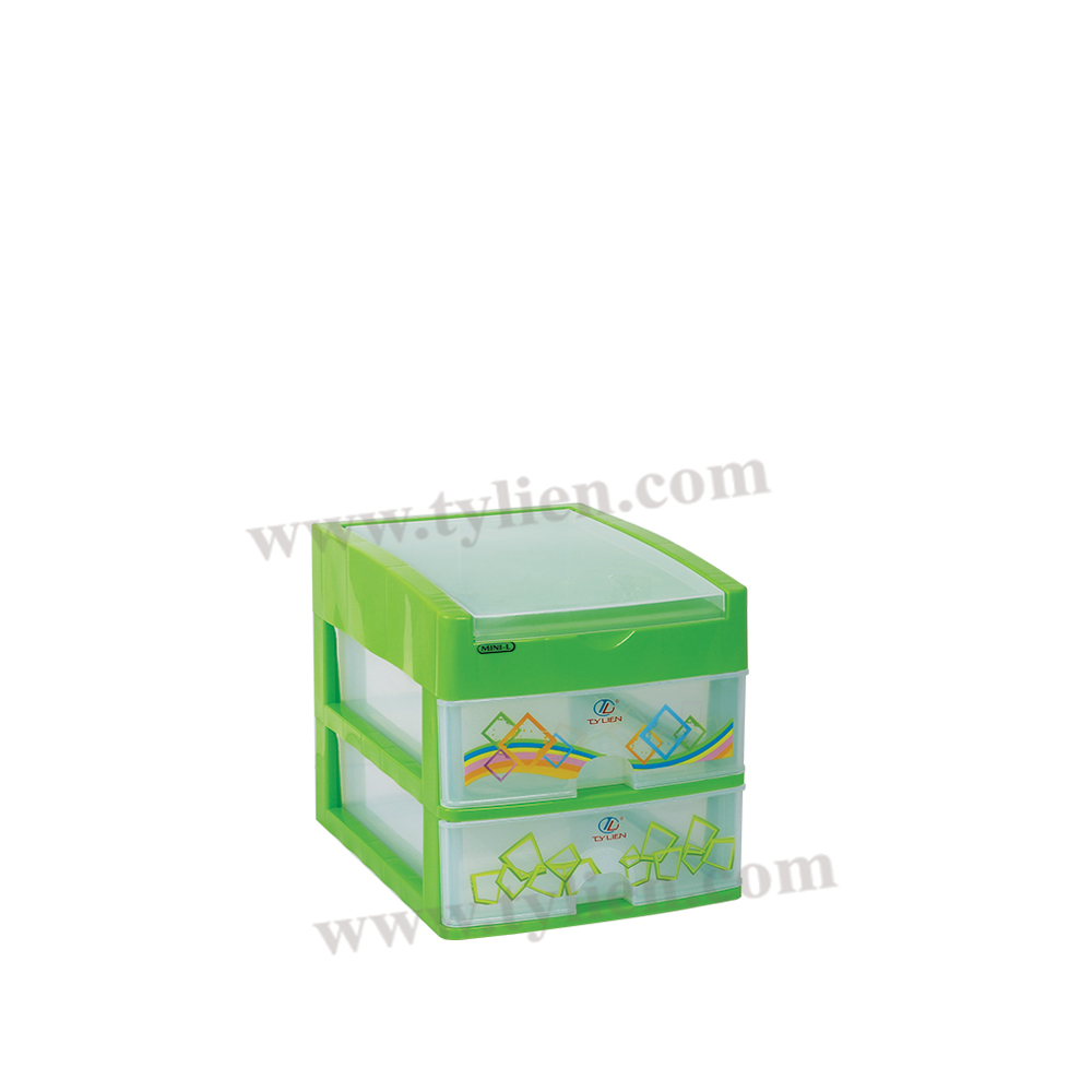 Tủ Nhựa Mini L Trắng Trong 3 Ngăn nhựa Tý Liên No.0725